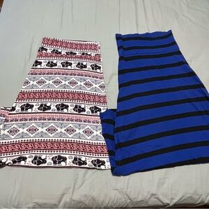 Lot of 2 long maxi shirts - size small